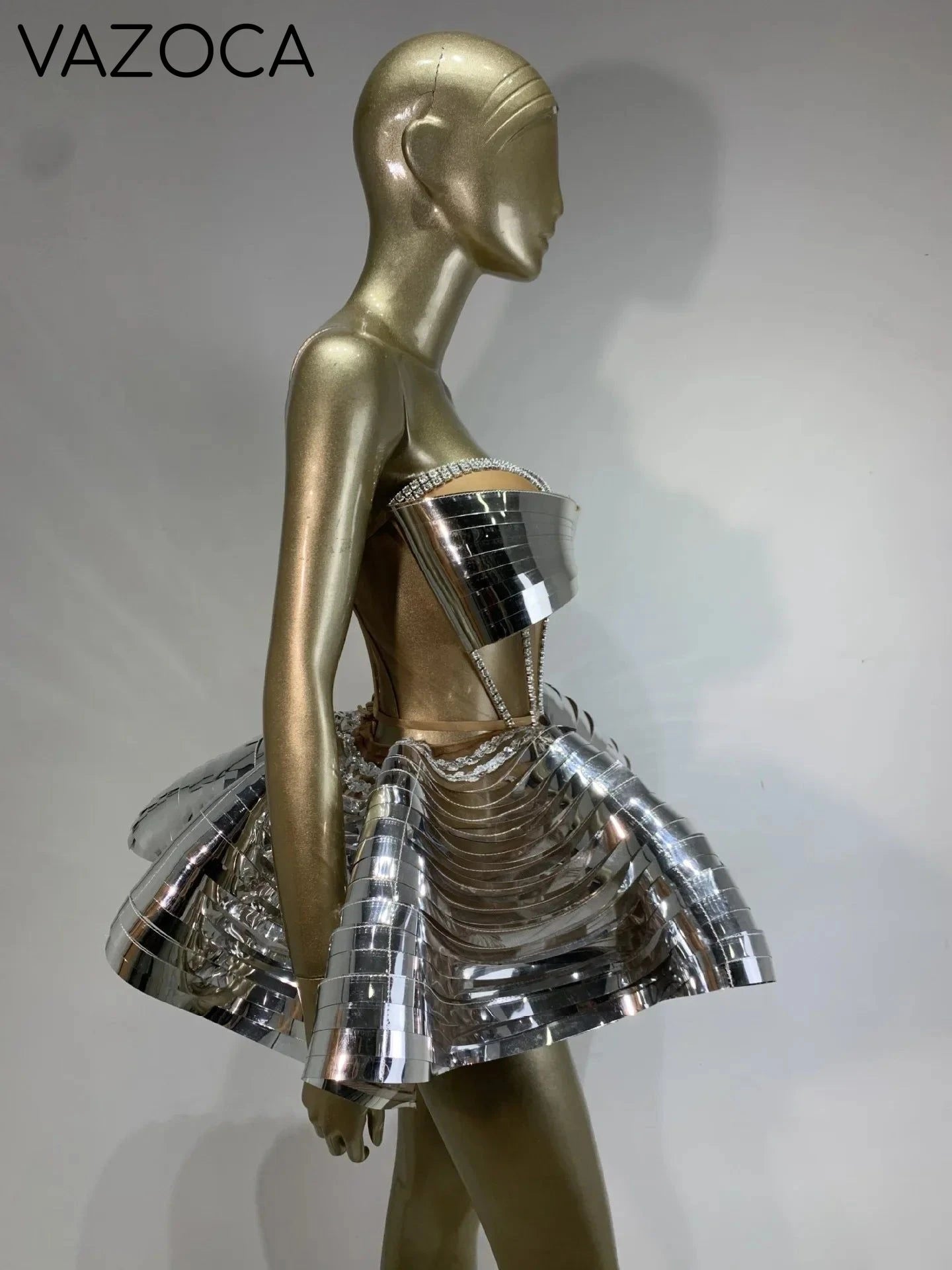 Goddess Crystal Mini Dress