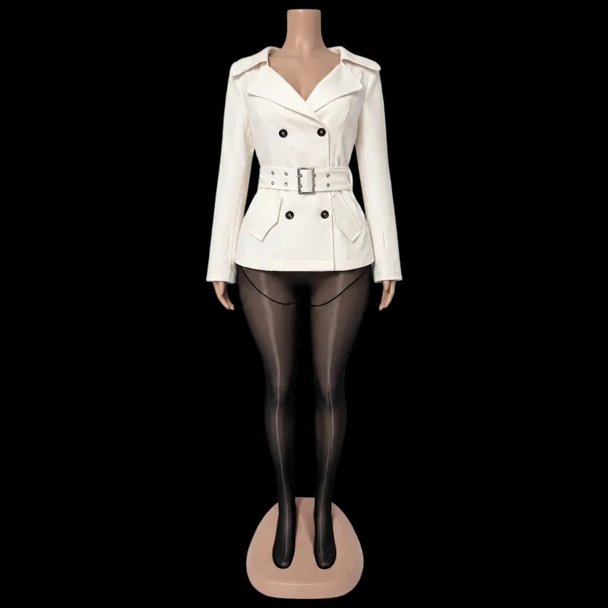 Belted Vintage Coat Jacket