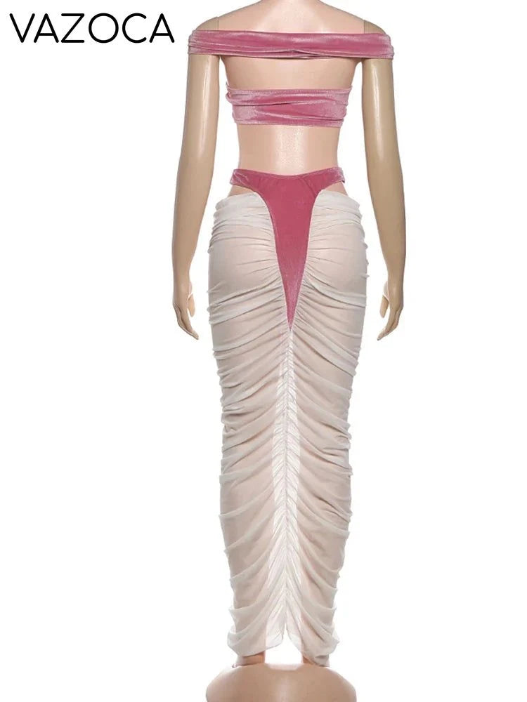 Velvet Skirt Set