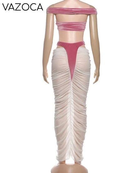 Velvet Skirt Set