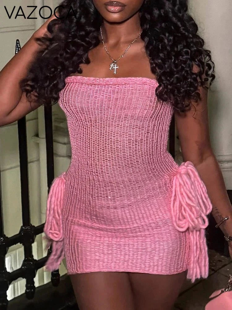 Ruth Crochet Mini Dress