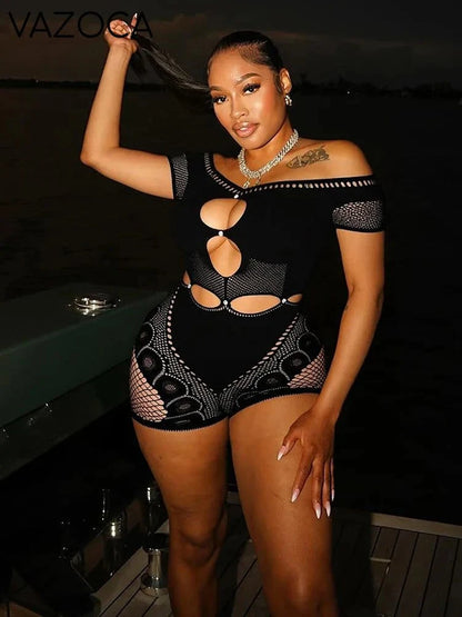 Adriana Mesh Romper