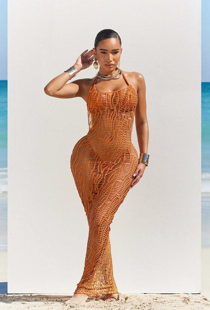 Bikini 3pcs Knitted Dress