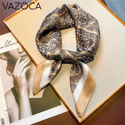 Houndstooth Printed Vintage Headscarf 31 68X68CM