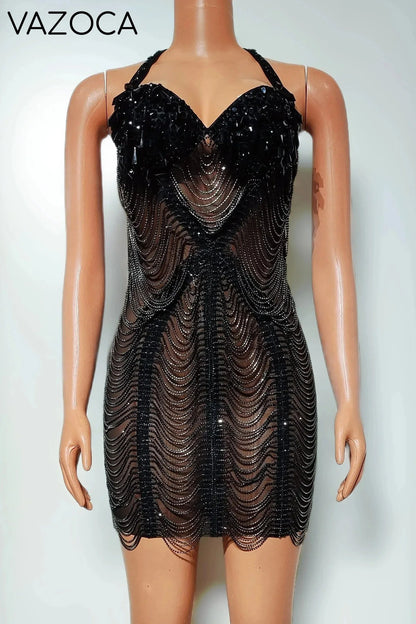 Suzann Luxury Diamond Dress dress B