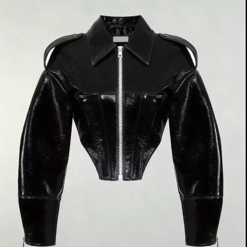 Vintage Leather Biker Jacket