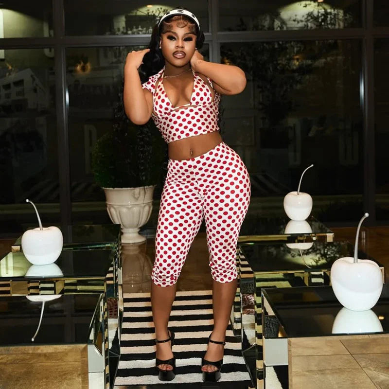 Polka Dot Stunning Three-Piece Set