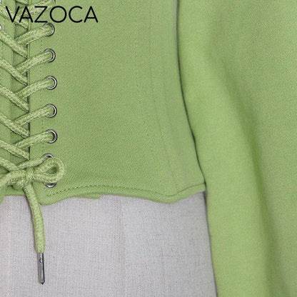 Hoodie Bandage Corset Jacket