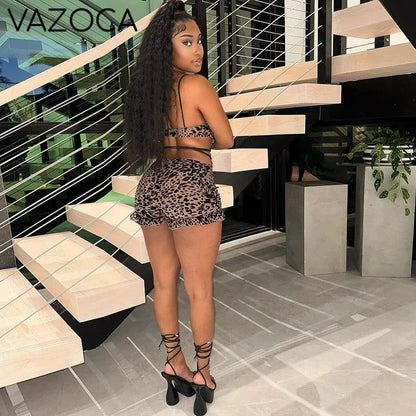 Leopard Cut-Out Romper