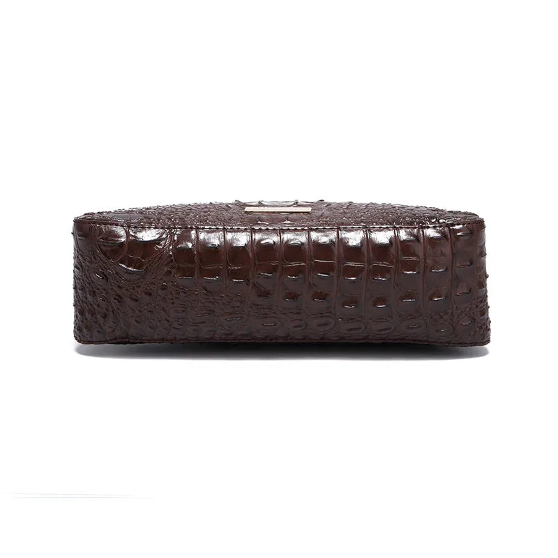 Reptile Luxe Shoulder Handbag