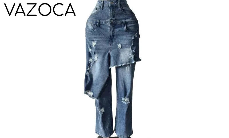 Ripped Out Jeans Light Blue