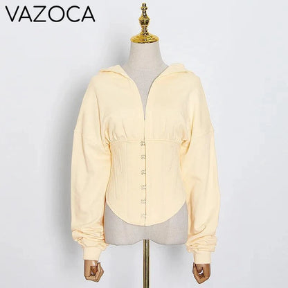 Hoodie Bandage Corset Jacket