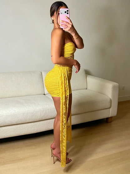 Lili Mesh Tassel Dress