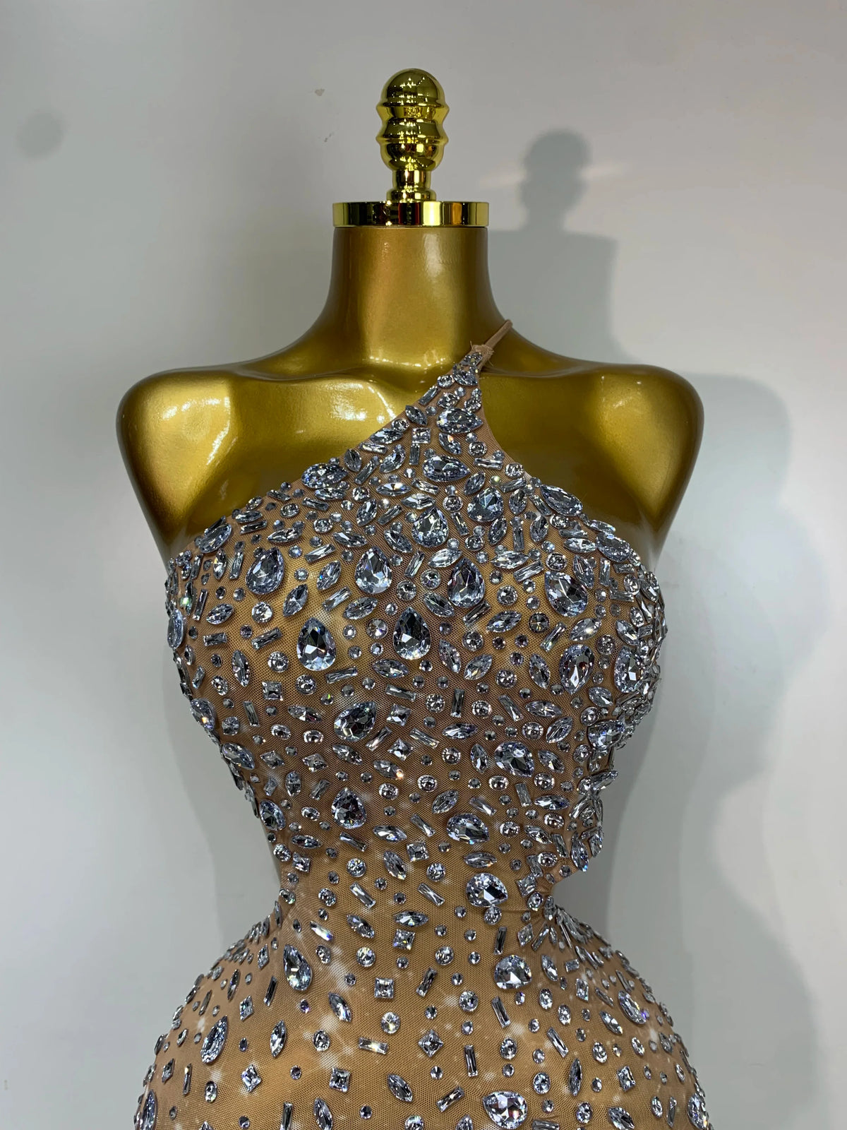 Mila Rhinestone Mini Dress