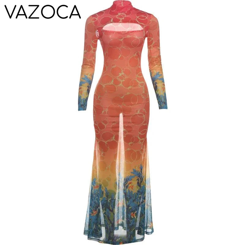 Olivia Fishtail Maxi Dress