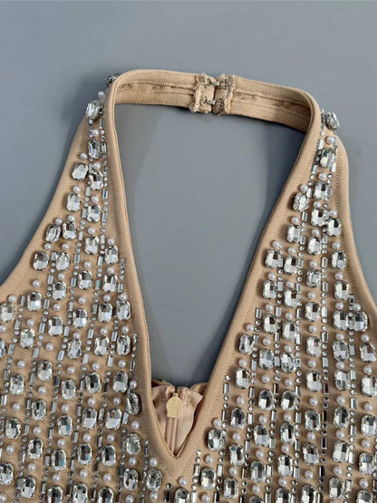 Luxury Beaded Mini Dress