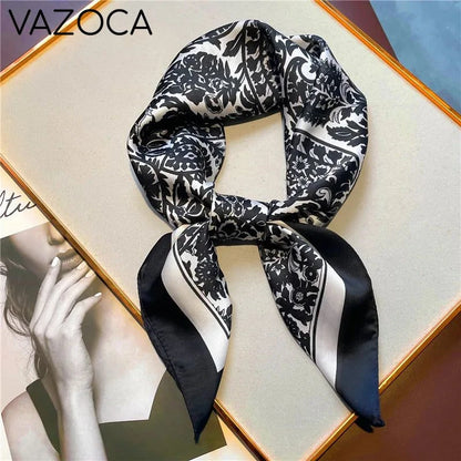 Houndstooth Printed Vintage Headscarf 29 68X68CM