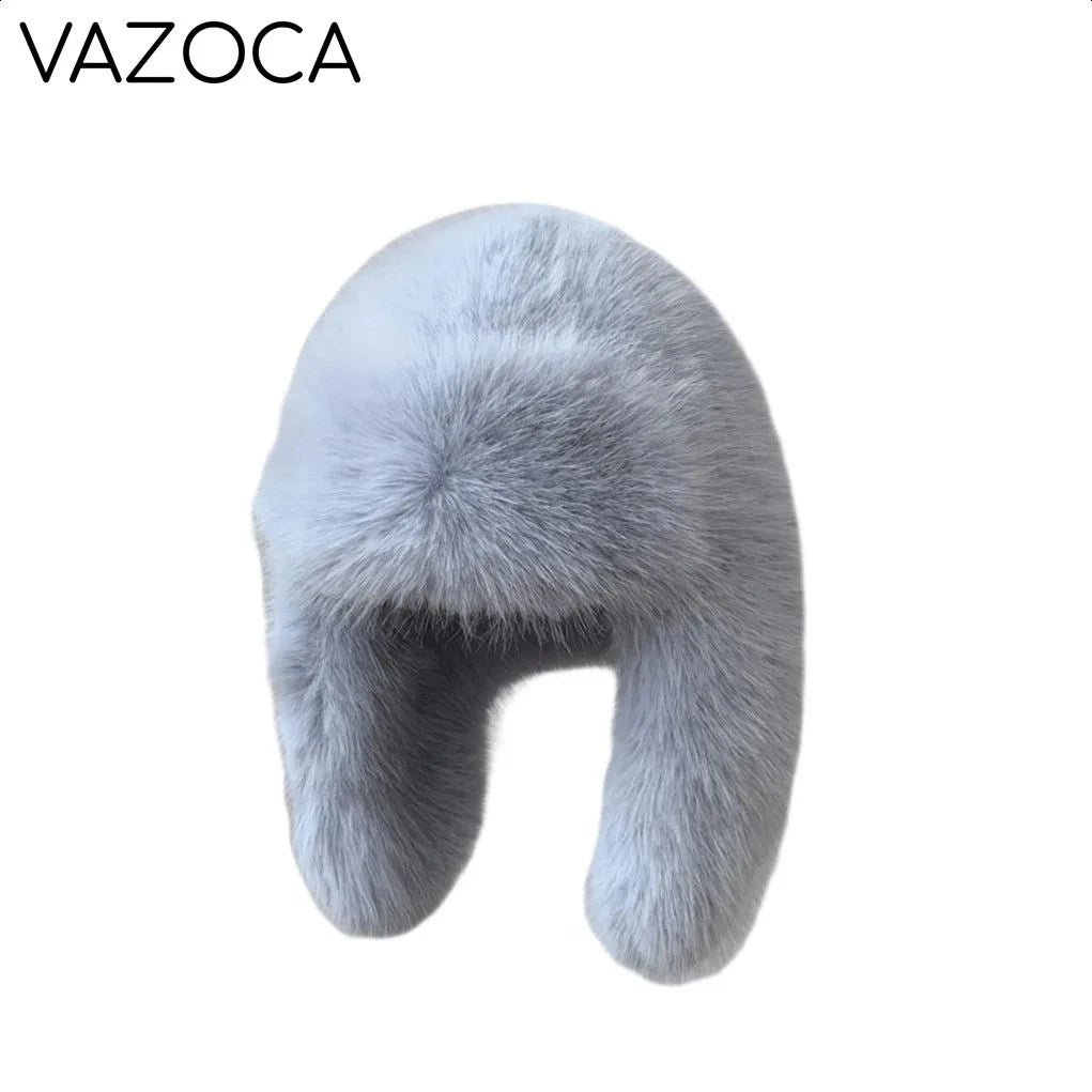Plush Earflap Fur Hat