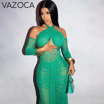 Mesh Elegant Ribbon Three Piece Set
