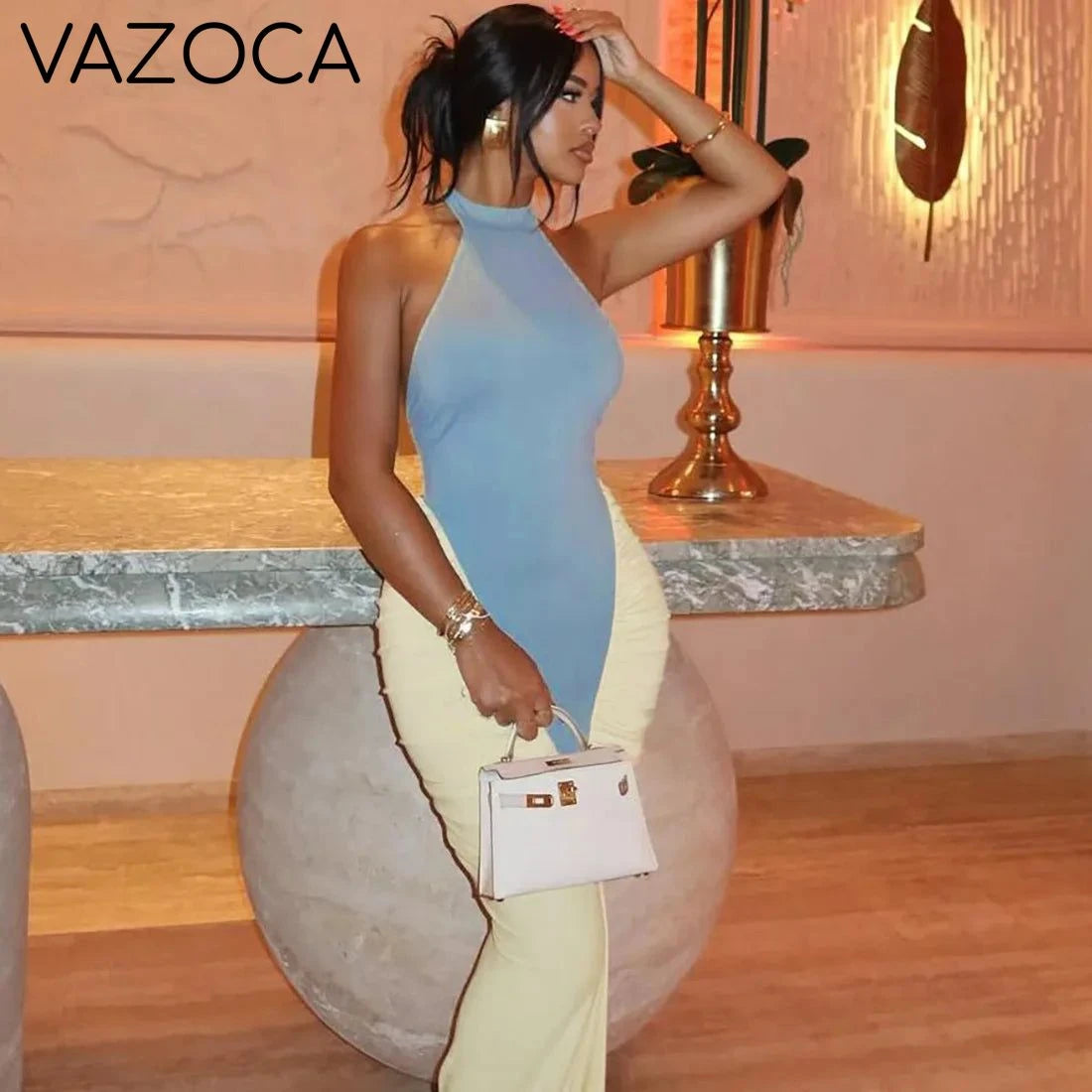 Contour Ruched Maxi Dress