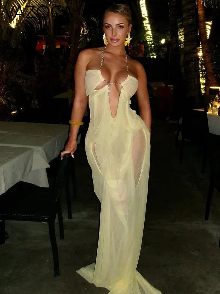 Nina Ruched Maxi Dress