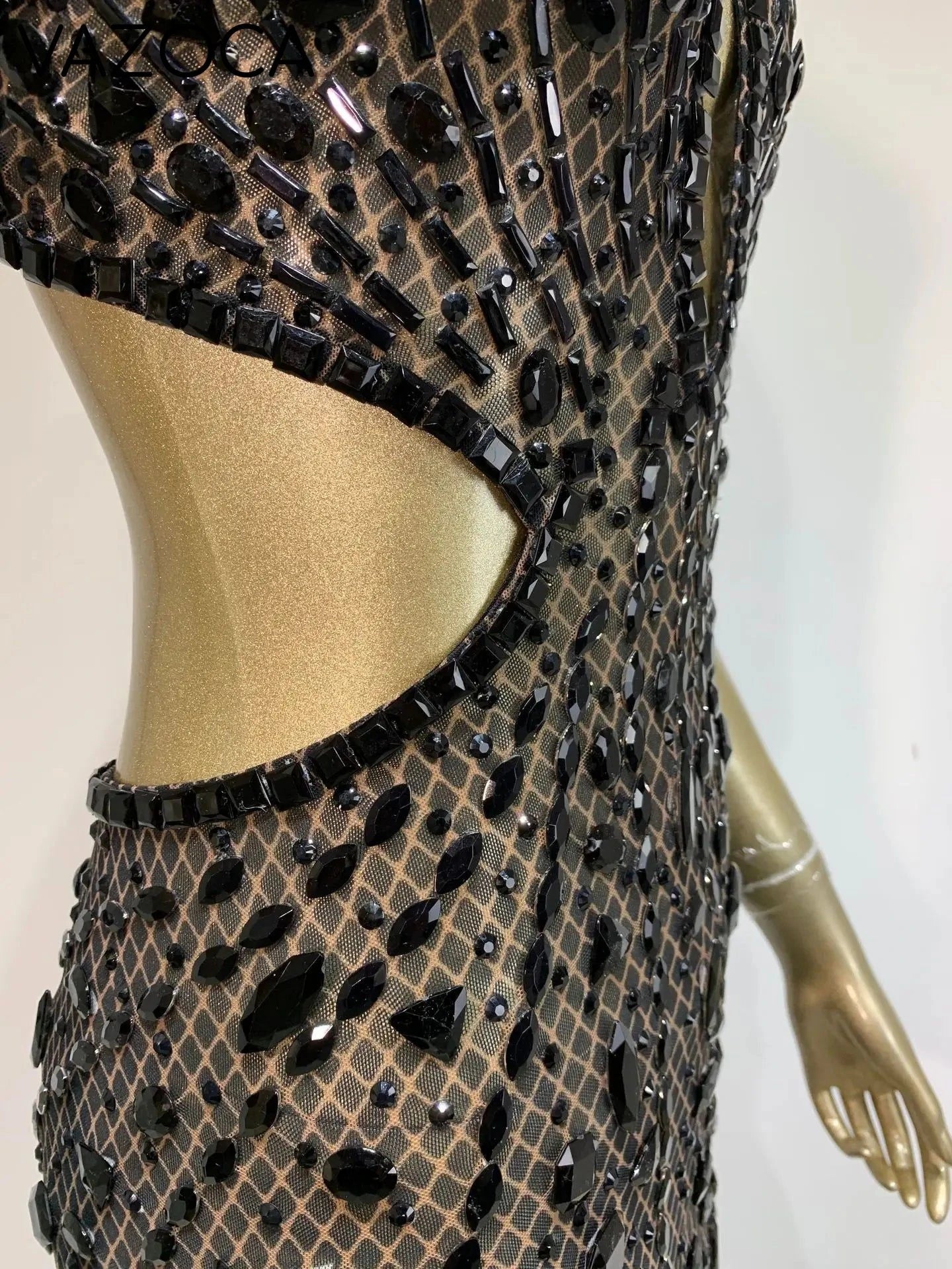 Anaya Mesh Sequins Mini Dress