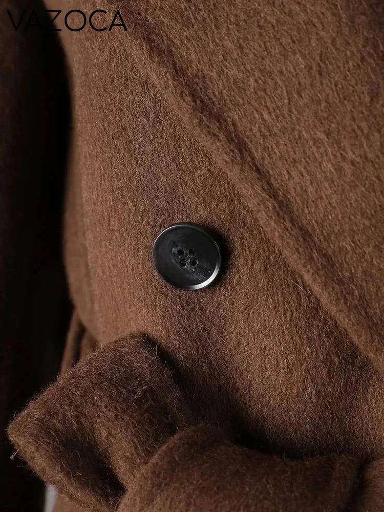 Brown Belted Trench Coat