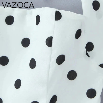 Polka Dot Puff Mini Dress