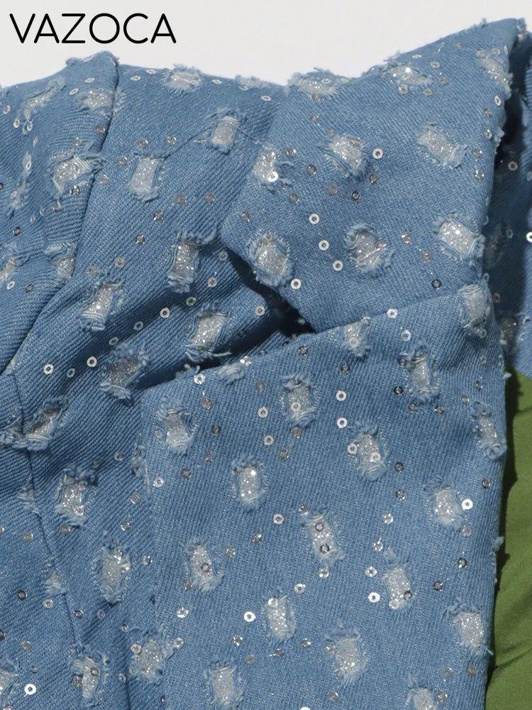 Sashes Denim Trench Coat