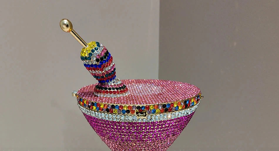 Goblet Diamond Clutch Bag