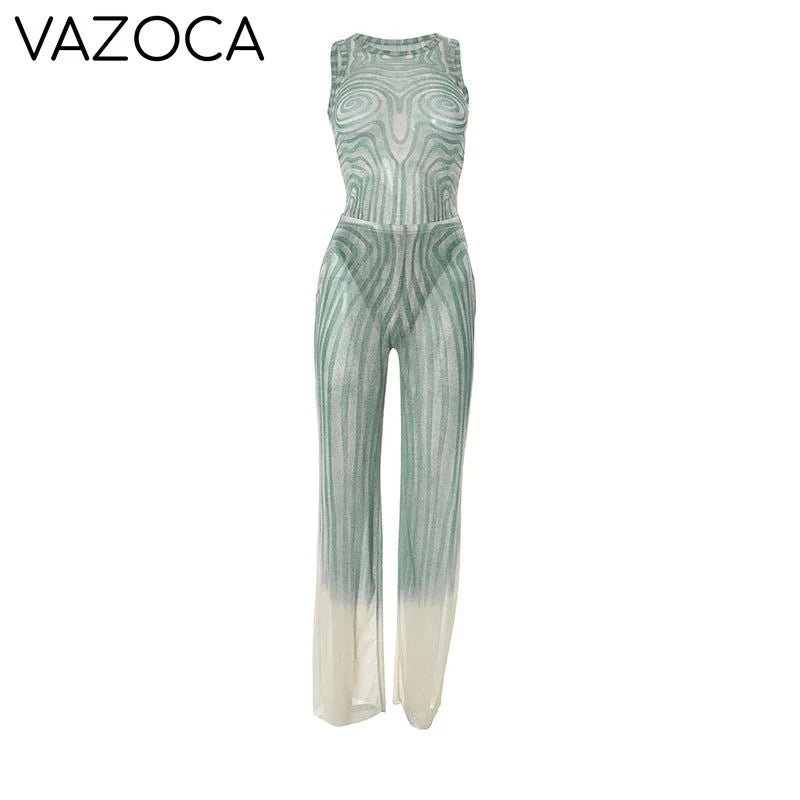 Fatima Wide Leg Trouser Set