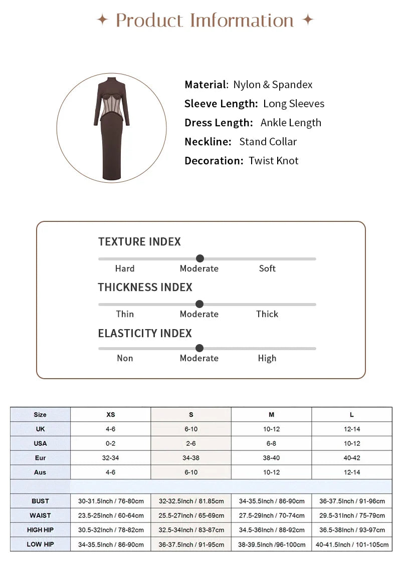 Sophistica Sheer Mesh Corset Maxi Dress
