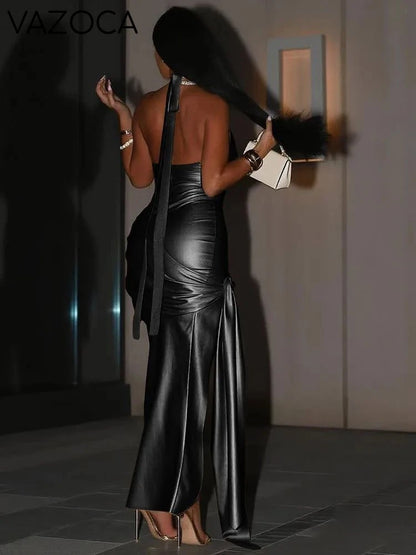 Claire Knot Split Maxi Dress