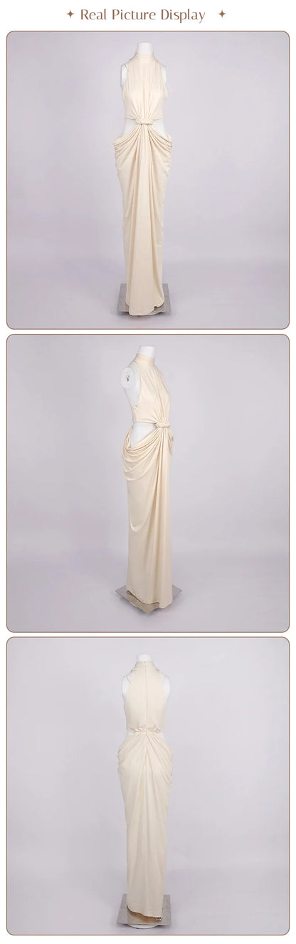 Twist-Cutout Maxi Dress