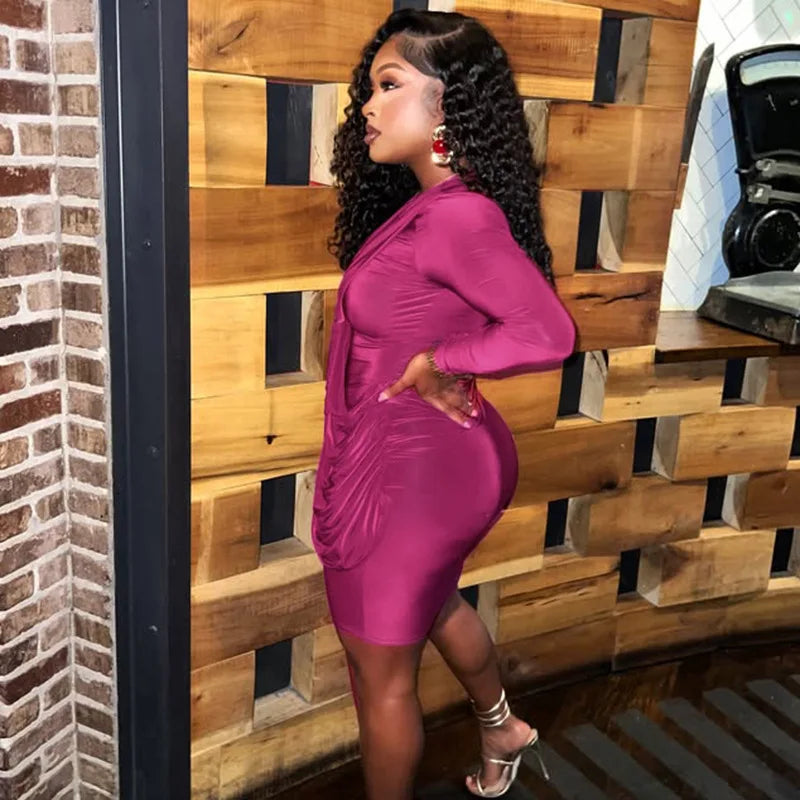 Tasha Ruched Bodycon Mini Dress
