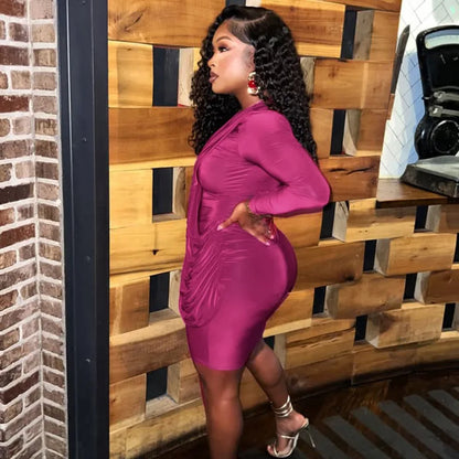 Tasha Ruched Bodycon Mini Dress