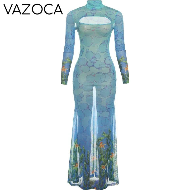 Olivia Fishtail Maxi Dress