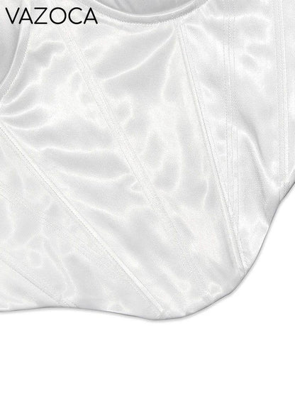 Satin Bustier Corset Top