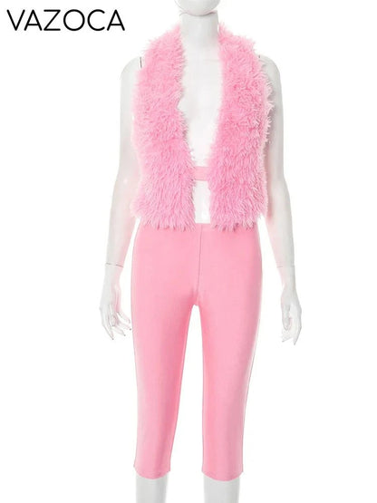 Riley Furry Short Set