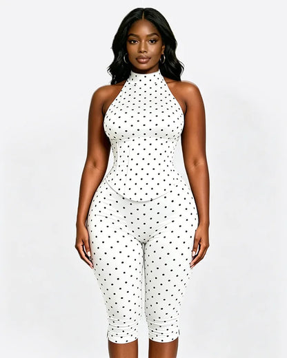 Polka Dot Corset Romper