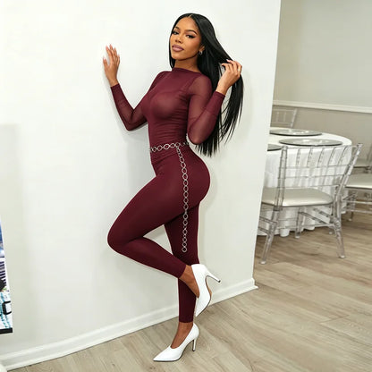 Liana Mesh Pants Set