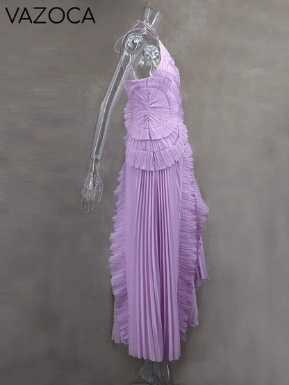 Kelsi Chiffon Ruffle Maxi Dress