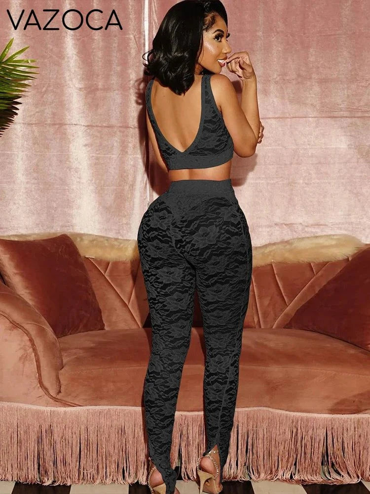 Tashay Mesh Leggings Set