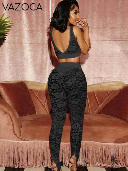 Tashay Mesh Leggings Set