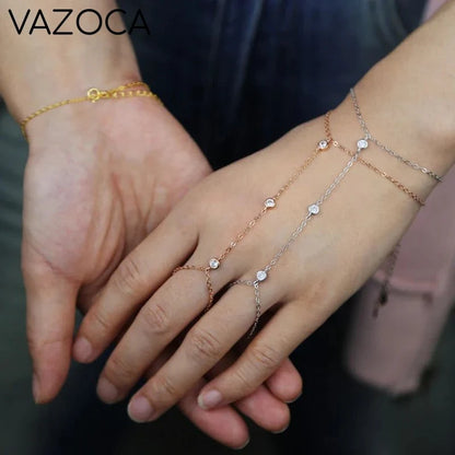 Charm Ring Wrist Bracelet