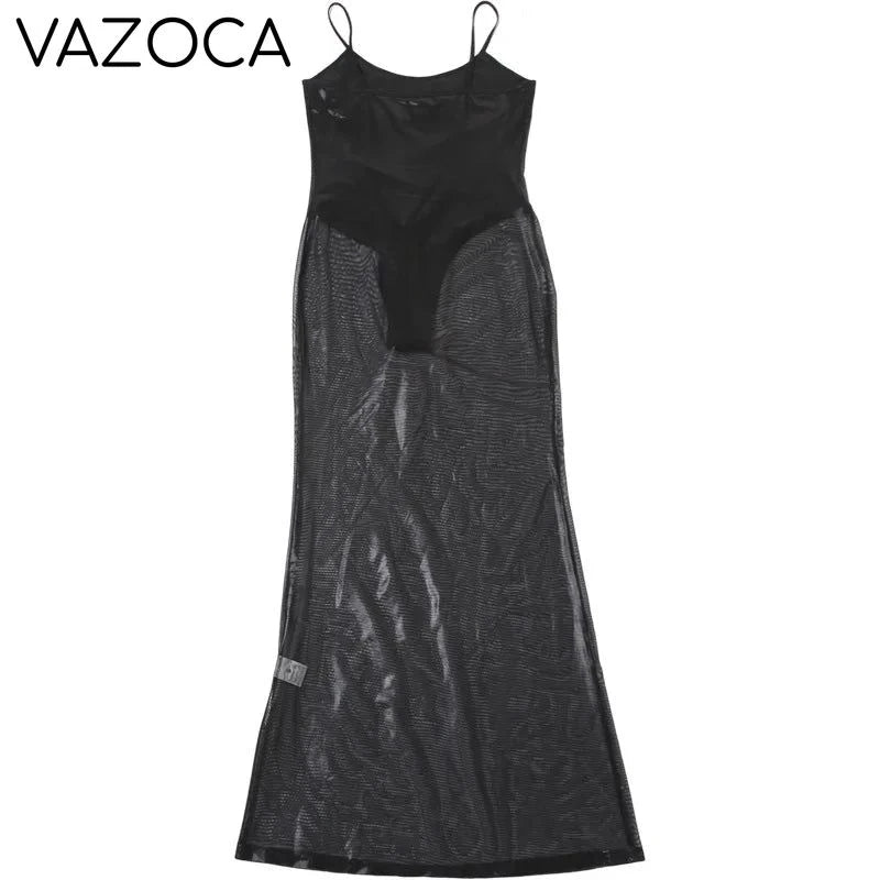 Jaya Mesh Maxi Dress