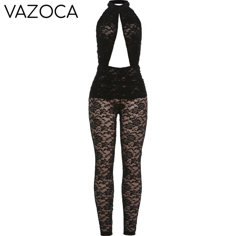 Fatema Mesh Jumpsuit