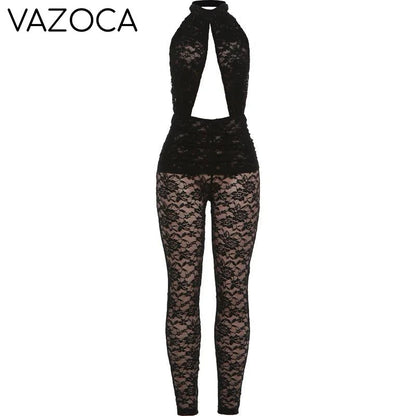 Fatema Mesh Jumpsuit