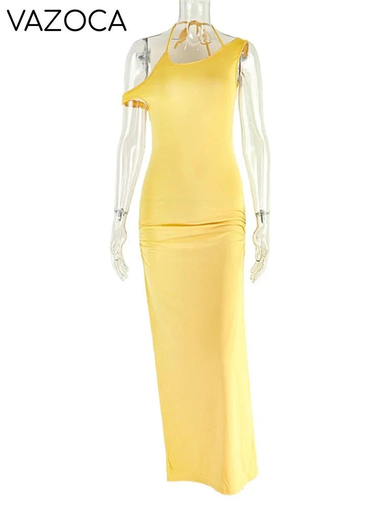 Josephine Ruched Elegant Maxi Dress