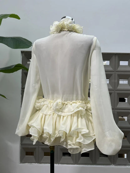 Abella Ruffles Mini Skirt Set